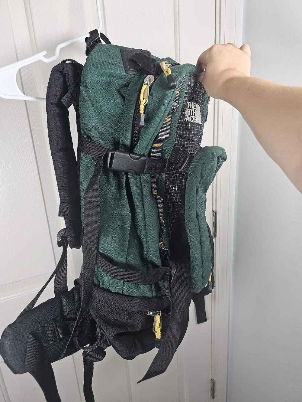 Vintage Vtg The North Face Internal Frame Hiking Backpack Green